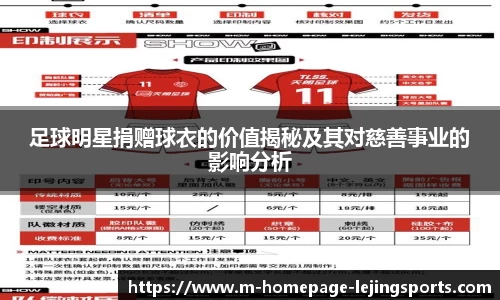 足球明星捐赠球衣的价值揭秘及其对慈善事业的影响分析